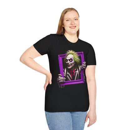 | - Beetlejuice Shirt | Halloween Horror Graphic Tee | Classic Beetlejuice Movie Design | Funny Halloween T-Shirt - premium material. limited stock. Order yours now and stand out with this exclusive piece!