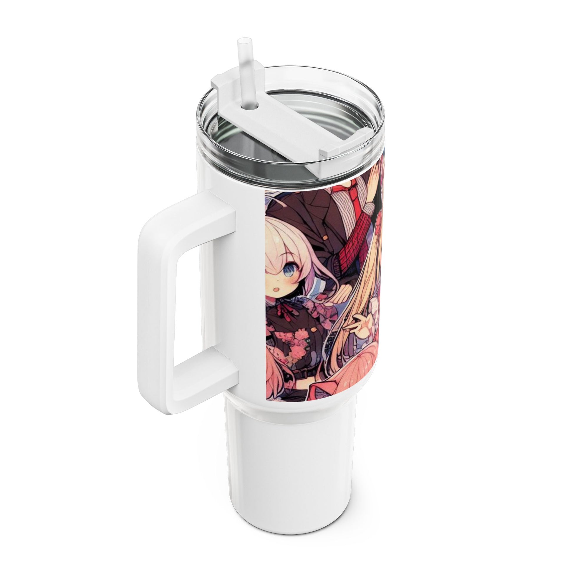 and - Stanley cup | Anime Tumbler for Gamers and Geeks | Colorful Cartoon Drinkware - custom-made. perfect gift idea. Order yours now and stand out with this exclusive piece!