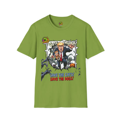 They're Eating the Dogs Tee | Funny Trump Graphic T-Shirt | Election Satire Shirt