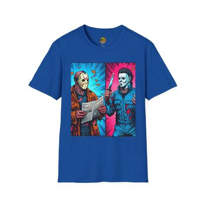 Voorhees - Michael Myers Vintage Tee | Jason Voorhees Funny Halloween Picnic Shirt - custom-made. perfect gift idea. Order yours now and stand out with this exclusive piece!