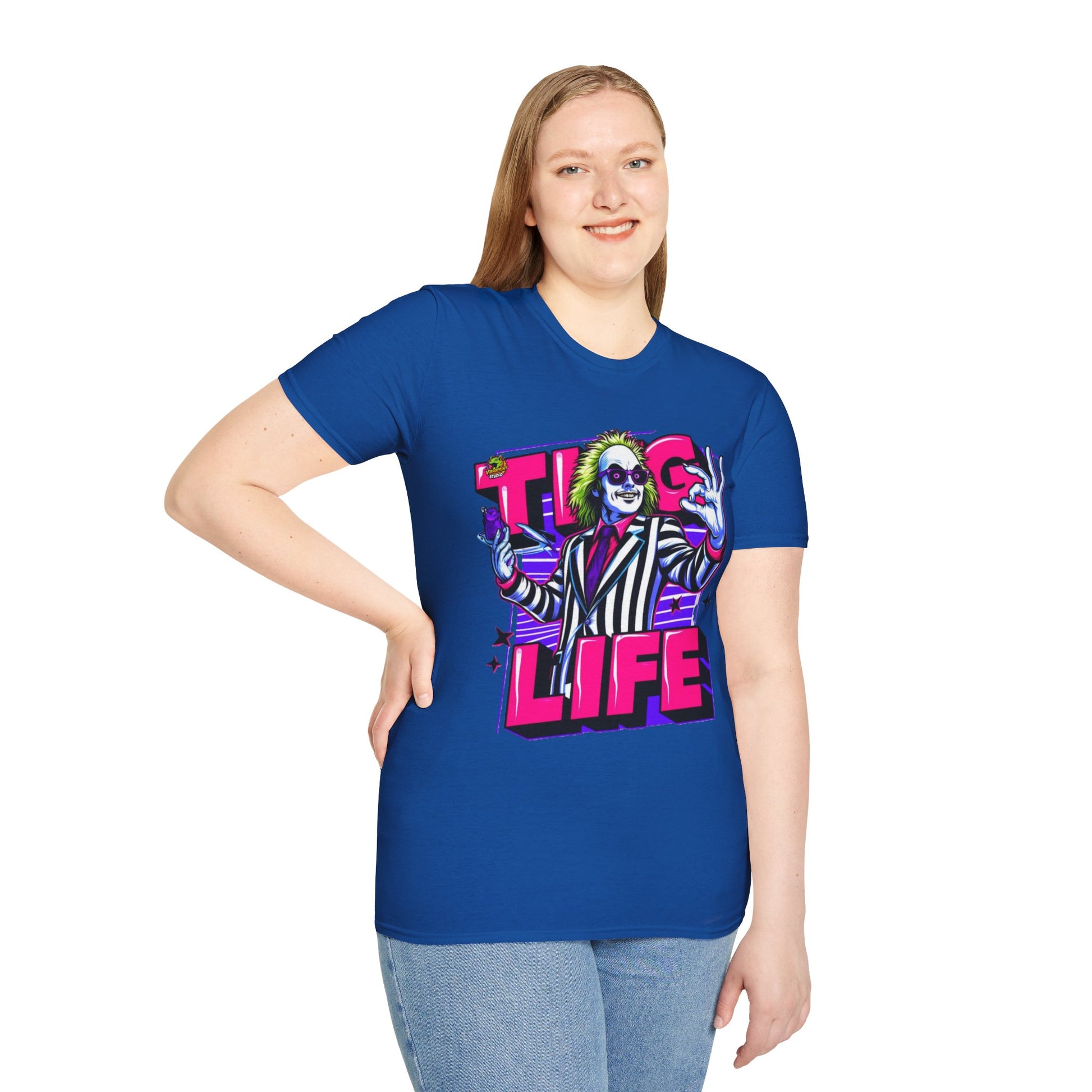 exclusive - Beetlejuice Shirt | Thug Life Halloween Graphic Tee | Spooky Beetlejuice T-Shirt - custom-made. perfect gift idea. Order yours now and stand out with this exclusive piece!