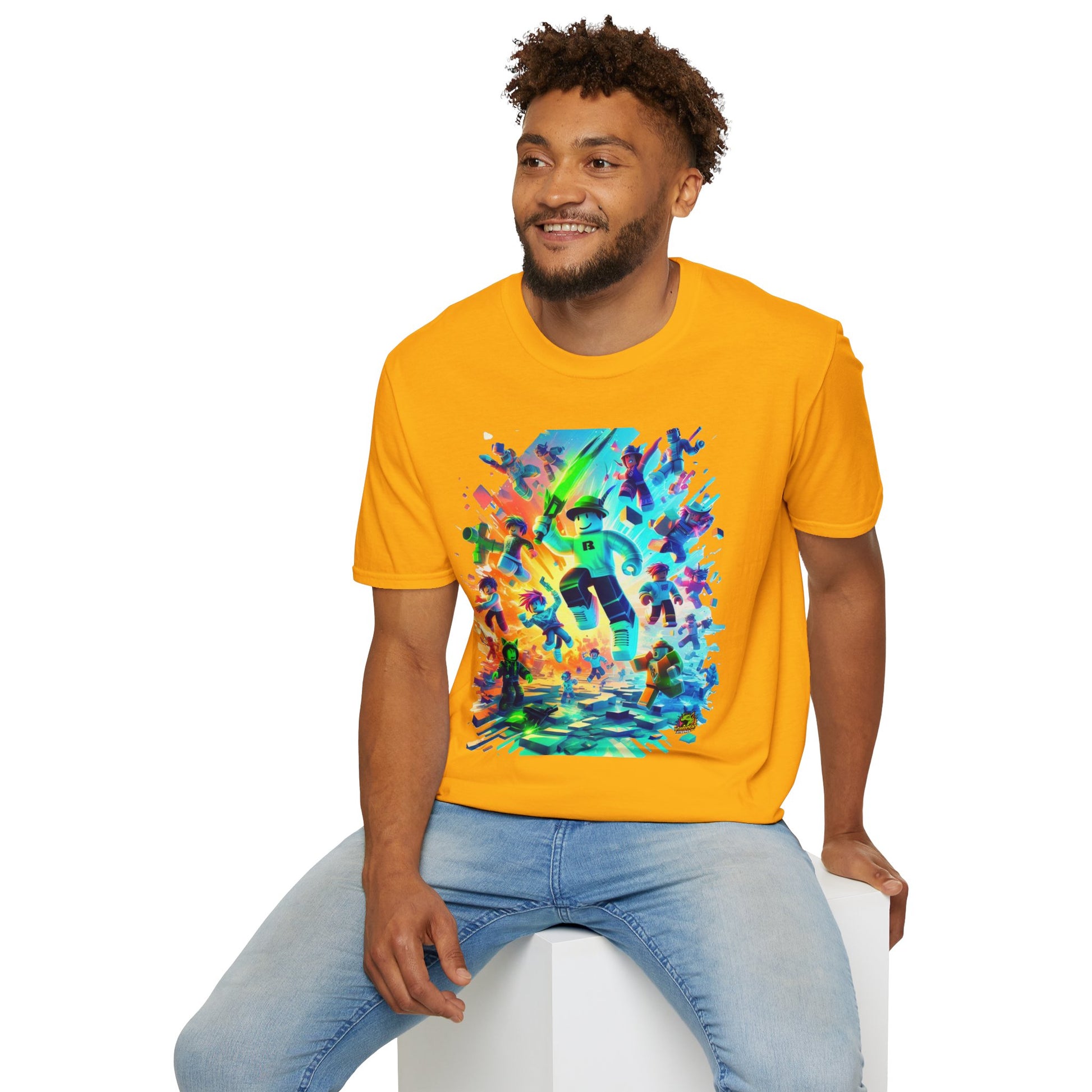 Kids - Trendy Roblox Graphic T-Shirt for Boys & Girls | Roblox Clothing for Kids | Roblox Game Inspired Tee | Roblox Gift Idea - premium material. limited stock. Order yours now and stand out with this exclusive piece!