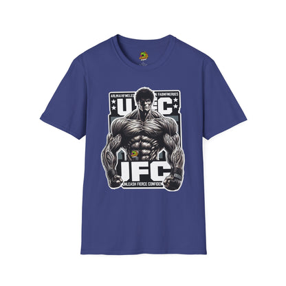 with - UFC T Shirt | Unleash Fierce Confidence | UFC Tee with Baki Anime Strength for Fitness Enthusiasts - custom-made. perfect gift idea. Order yours now and stand out with this exclusive piece!