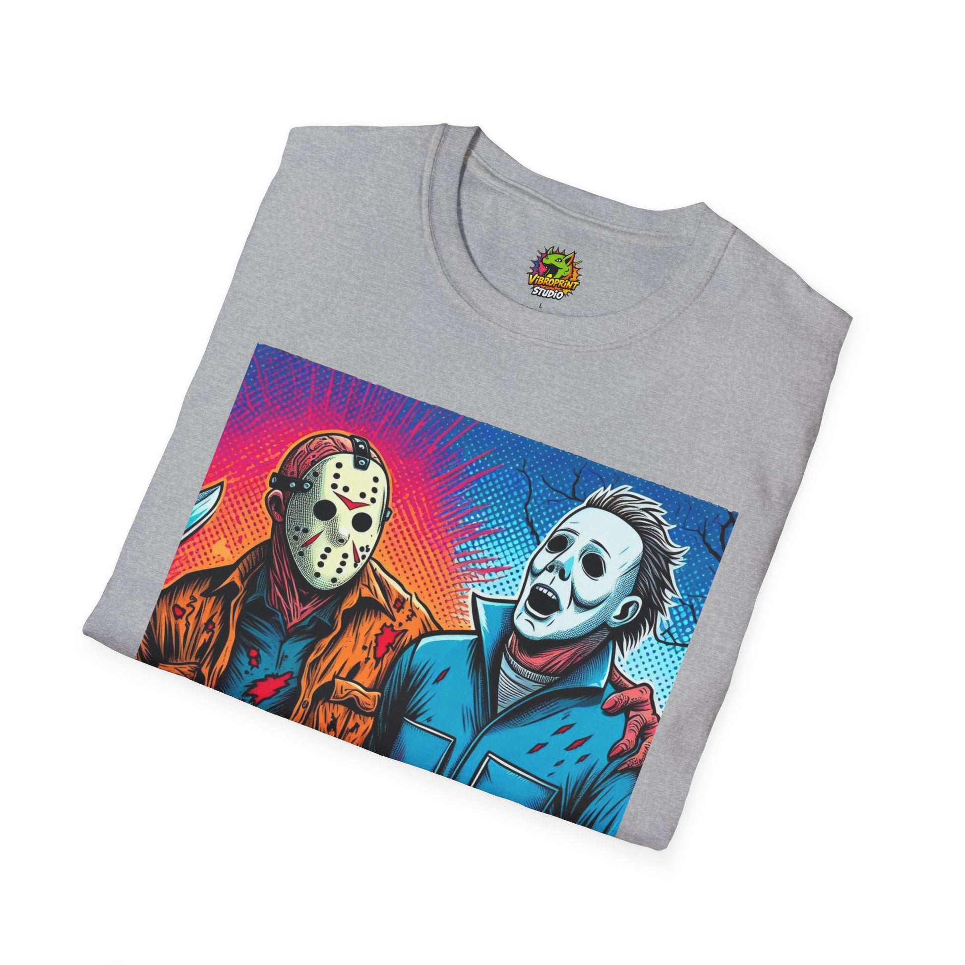 product - Jason Voorhees & Michael Myers Shirt | Funny Vintage Halloween Tee - premium material. perfect gift idea. Order yours now and stand out with this exclusive piece!