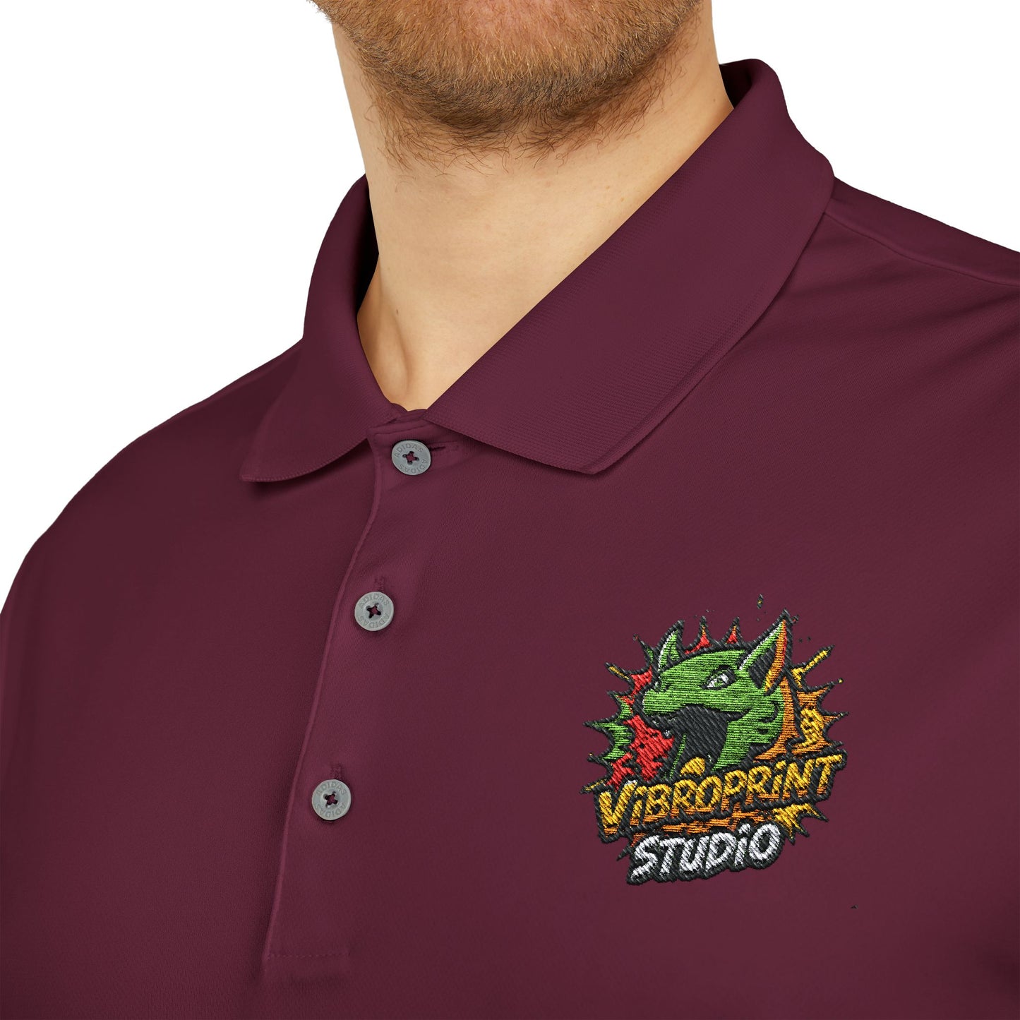 exclusive - Adidas Unisex Performance Polo shirt - exclusive Vibroprint Studio Design - custom-made. perfect gift idea. Order yours now and stand out with this exclusive piece!