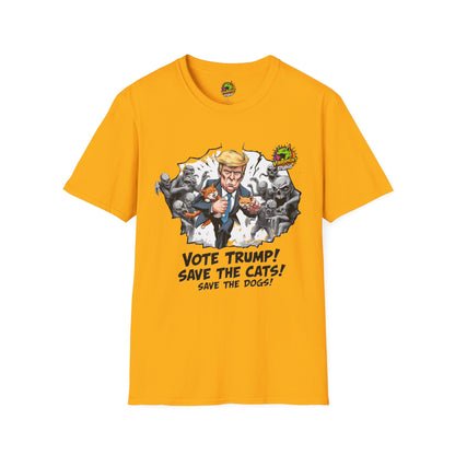 the - They're Eating the Dogs Tee | Political Satire T-Shirt | Trump Election Meme Shirt - premium material. limited stock. Order yours now and stand out with this exclusive piece!