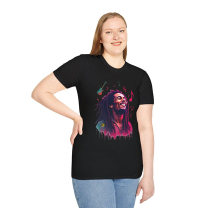 Bob Marley T-Shirt - Vibrant Rasta Revolution