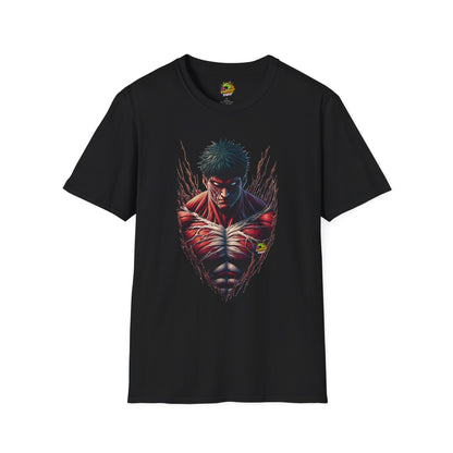 UFC T Shirt | Unleash Fierce Confidence | UFC Tee with Baki Anime Elements for Fitness Lovers - High Quality Image