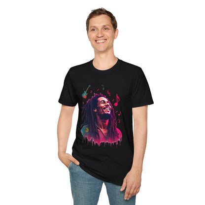 Marley - Bob Marley T-Shirt - Vibrant Rasta Revolution - premium material. perfect gift idea. Order yours now and stand out with this exclusive piece!