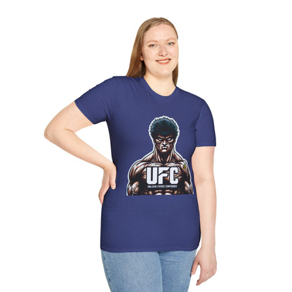 UFC T Shirt | Unleash Fierce Confidence | UFC Tee with Baki Anime Motivation for Fitness