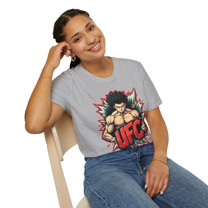 UFC T Shirt | Unleash Fierce Confidence | UFC Tee with Baki Anime Inspiration for Gym