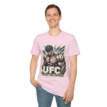 T - UFC T Shirt | Unleash Fierce Confidence | Motivational UFC Tee with Baki Anime Influence - custom-made. limited stock. Order yours now and stand out with this exclusive piece!