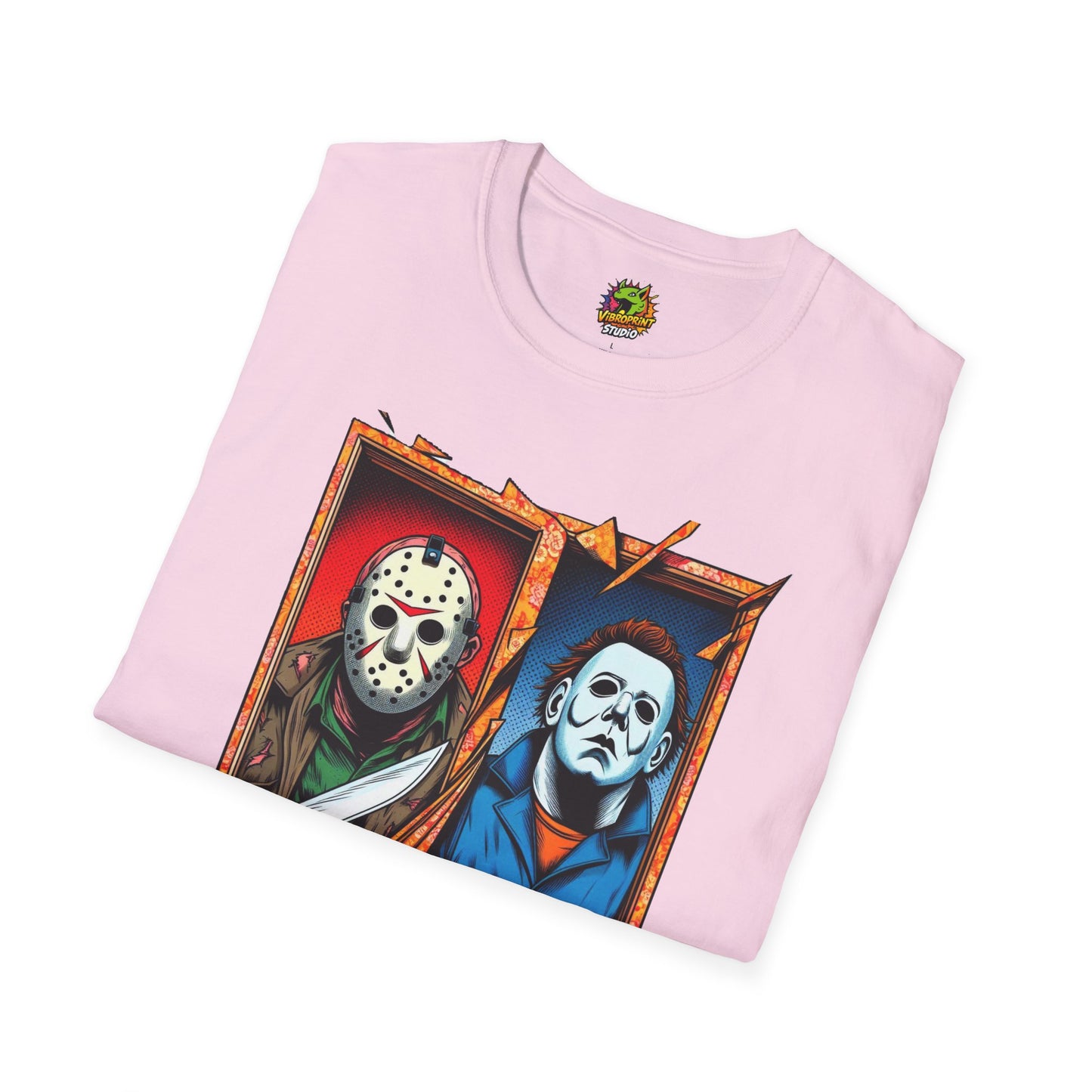 product - Michael Myers Vintage Tee | Jason Voorhees Funny Picnic Scene - custom-made. limited stock. Order yours now and stand out with this exclusive piece!