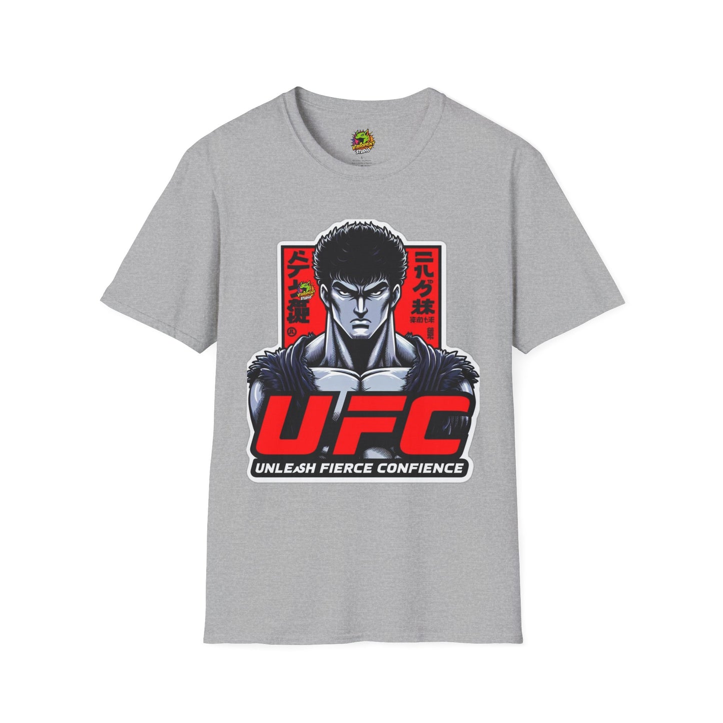 | - UFC T Shirt | Unleash Fierce Confidence | UFC Tee with Baki Anime Style - custom-made. perfect gift idea. Order yours now and stand out with this exclusive piece!