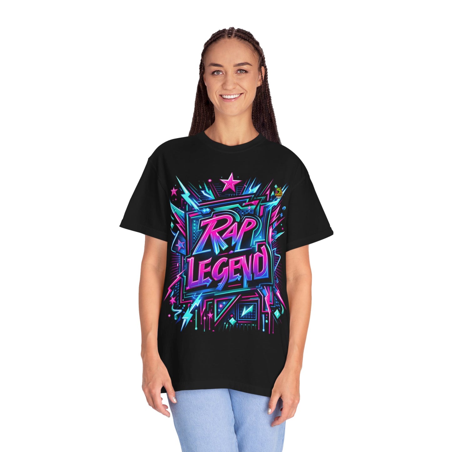 T-Shirt - Rapper Merch Neon Graffiti Design | Bold Street Art Hip-Hop T-Shirt - custom-made. limited stock. Order yours now and stand out with this exclusive piece!