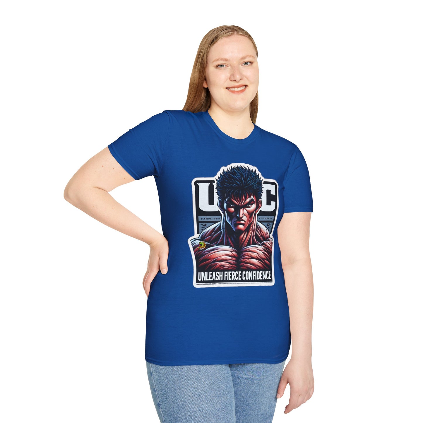 UFC - UFC T Shirt | Unleash Fierce Confidence | UFC Tee with Baki Anime Strength - custom-made. limited stock. Order yours now and stand out with this exclusive piece!