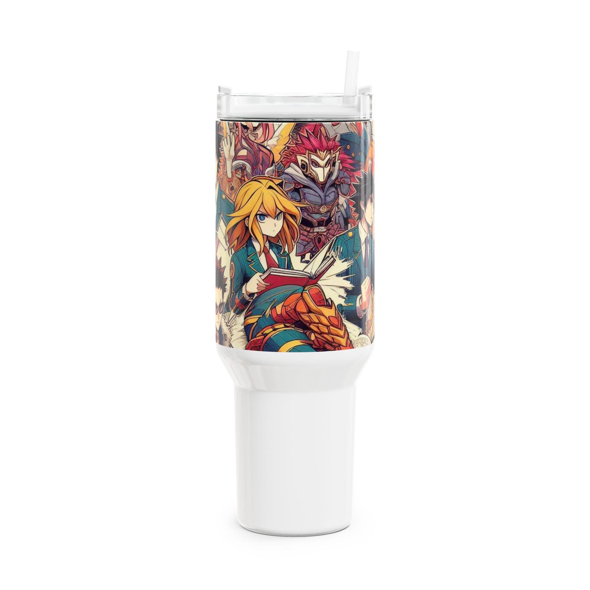 Stanley Comics Themed Tumbler | Geeky Drinkware for Gamers | Colorful Cartoon Tumbler - High Quality Image