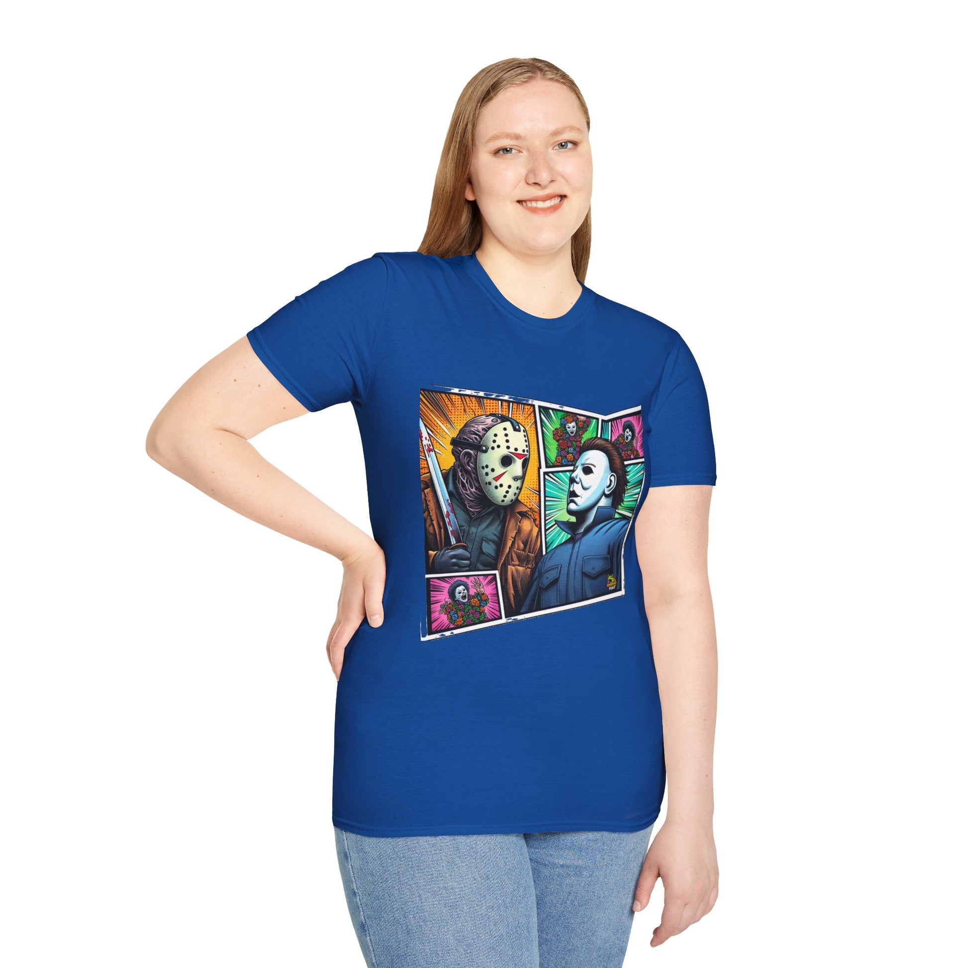 Myers - Jason Voorhees & Michael Myers Shirt | Funny Vintage Halloween Tee - premium material. limited stock. Order yours now and stand out with this exclusive piece!