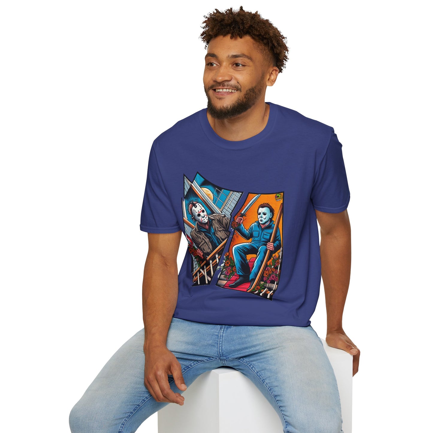 Michael Myers Vintage Shirt | Jason & Michael Halloween Picnic Tee