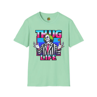 Thug - Beetlejuice Shirt | Spooky Thug Life Tee | Halloween Beetlejuice Graphic Shirt for Men & Women - premium material. perfect gift idea. Order yours now and stand out with this exclusive piece!