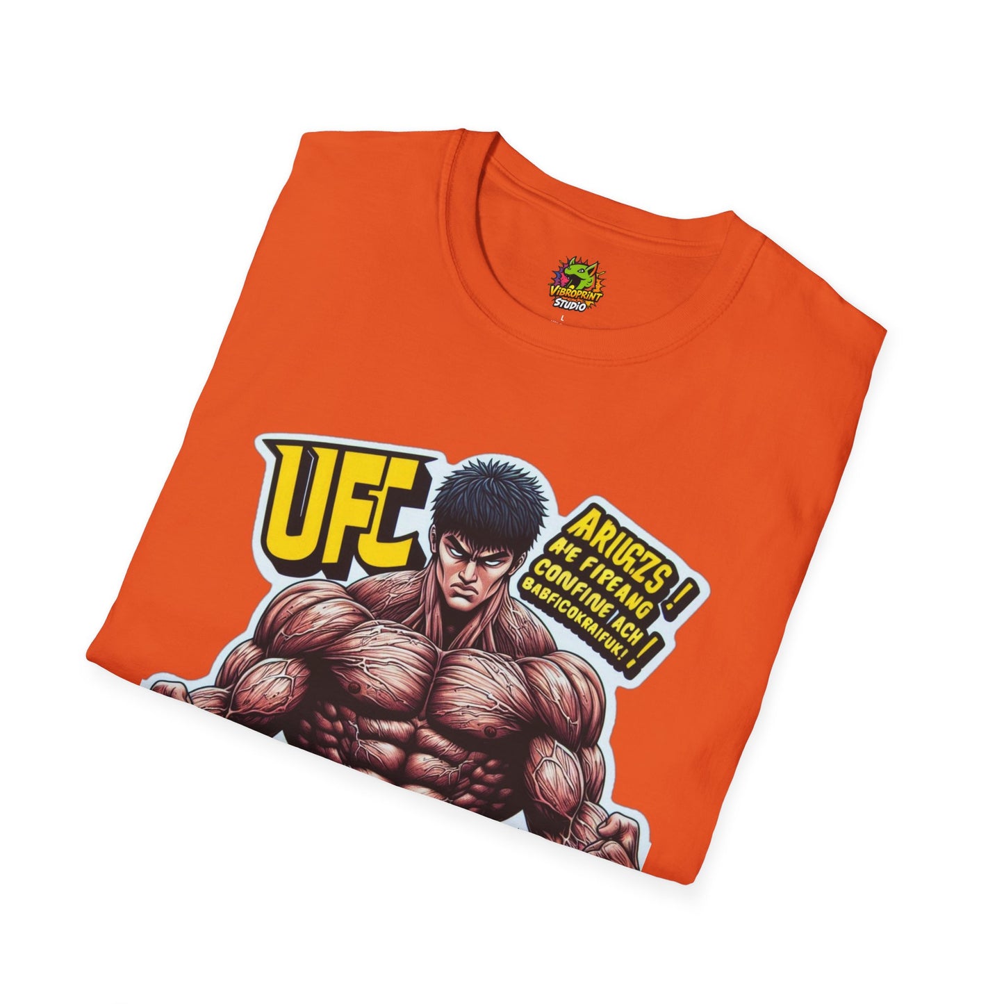 UFC T Shirt | Unleash Fierce Confidence | Motivational UFC Tee with Baki Anime Elements