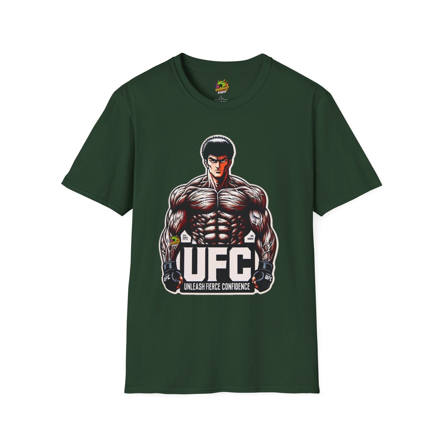 Athletes - UFC T Shirt | Unleash Fierce Confidence | UFC Tee with Baki Anime Inspiration for Athletes - premium material. limited stock. Order yours now and stand out with this exclusive piece!