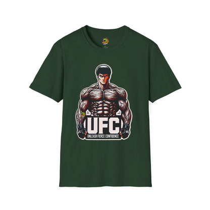 Athletes - UFC T Shirt | Unleash Fierce Confidence | UFC Tee with Baki Anime Inspiration for Athletes - premium material. limited stock. Order yours now and stand out with this exclusive piece!