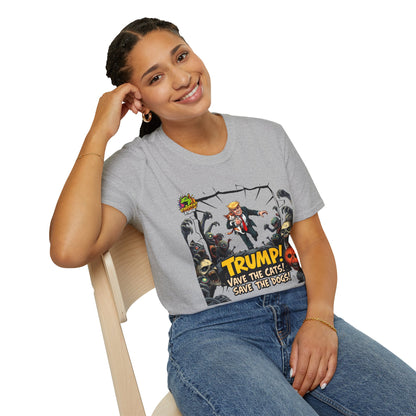 Meme - They're Eating the Dogs Tee | Trump Election Meme T-Shirt | Satirical Political Shirt - premium material. limited stock. Order yours now and stand out with this exclusive piece!