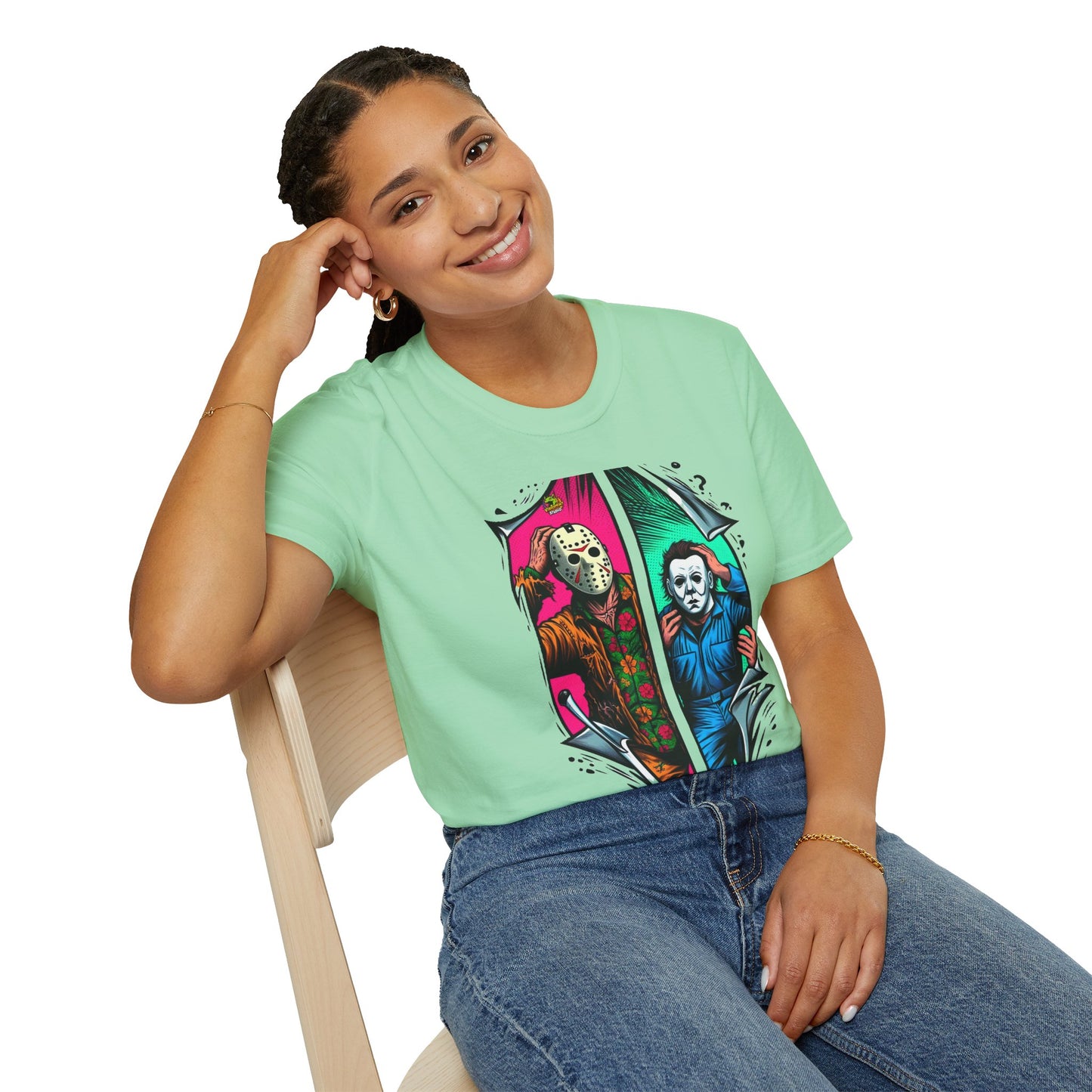 Michael Myers Vintage Shirt | Jason Voorhees Funny Picnic Scene Tee