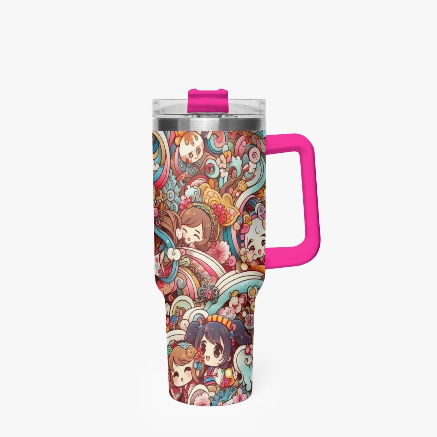 Stanley - Stanley cup - Car Tumbler Cup 40oz, Anime & Retro Comic Book Style Insulated Mug, Colorful Superhero Design - custom-made. limited stock. Order yours now and stand out with this exclusive piece!