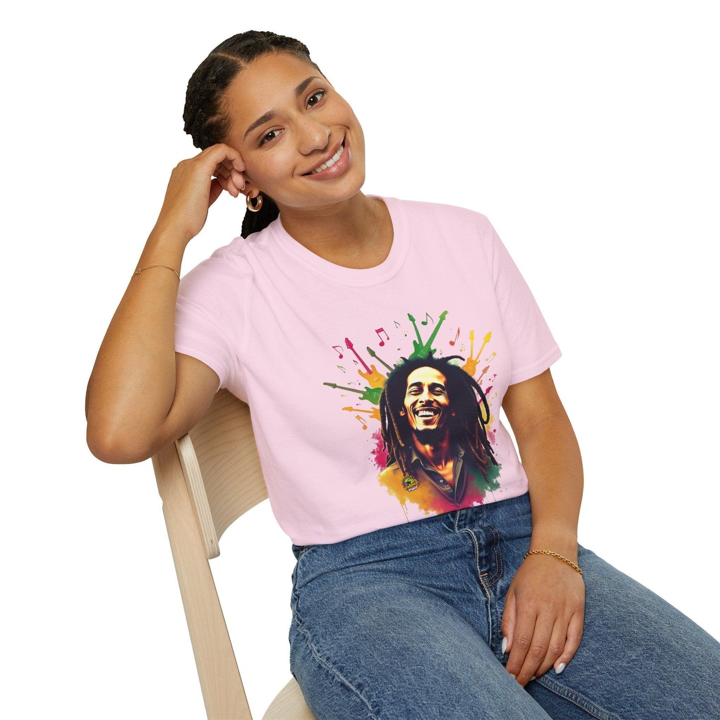 Bob Marley T-Shirt - Soulful Echoes - VibroPrint Studio