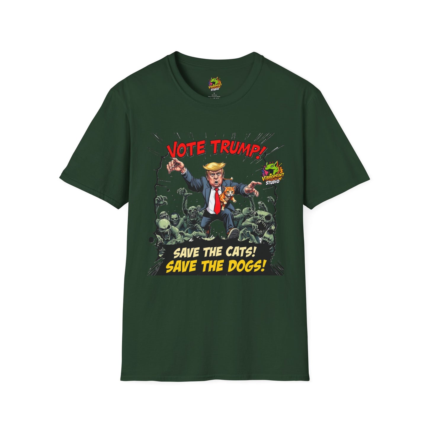 T-Shirt - They're Eating the Dogs Shirt | Political Humor Tee | Trump Election Graphic T-Shirt - premium material. limited stock. Order yours now and stand out with this exclusive piece!