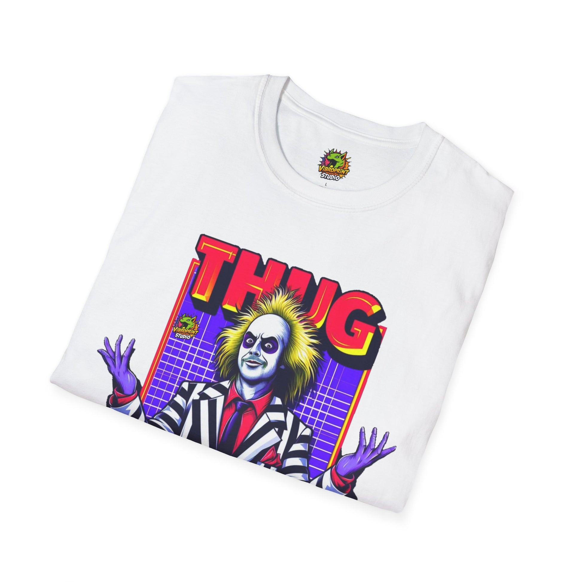 Halloween - Beetlejuice Shirt | Halloween Thug Life Tee | Classic Beetlejuice Graphic T-Shirt - custom-made. perfect gift idea. Order yours now and stand out with this exclusive piece!