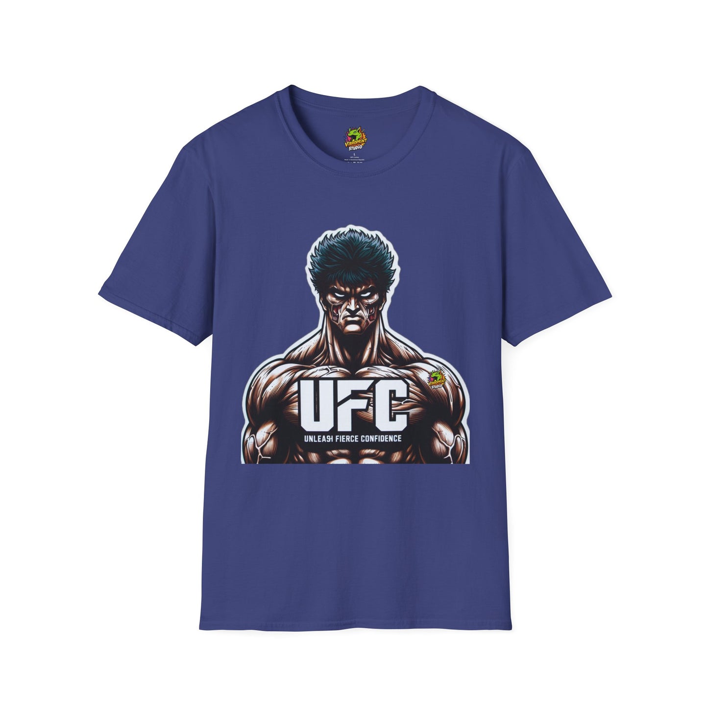 UFC - UFC T Shirt | Unleash Fierce Confidence | UFC Tee with Baki Anime Motivation for Fitness - custom-made. limited stock. Order yours now and stand out with this exclusive piece!