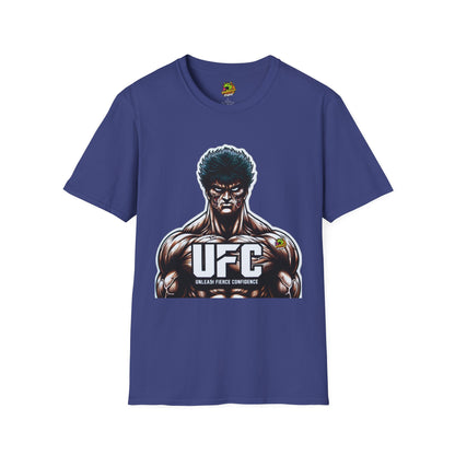 UFC - UFC T Shirt | Unleash Fierce Confidence | UFC Tee with Baki Anime Motivation for Fitness - custom-made. limited stock. Order yours now and stand out with this exclusive piece!