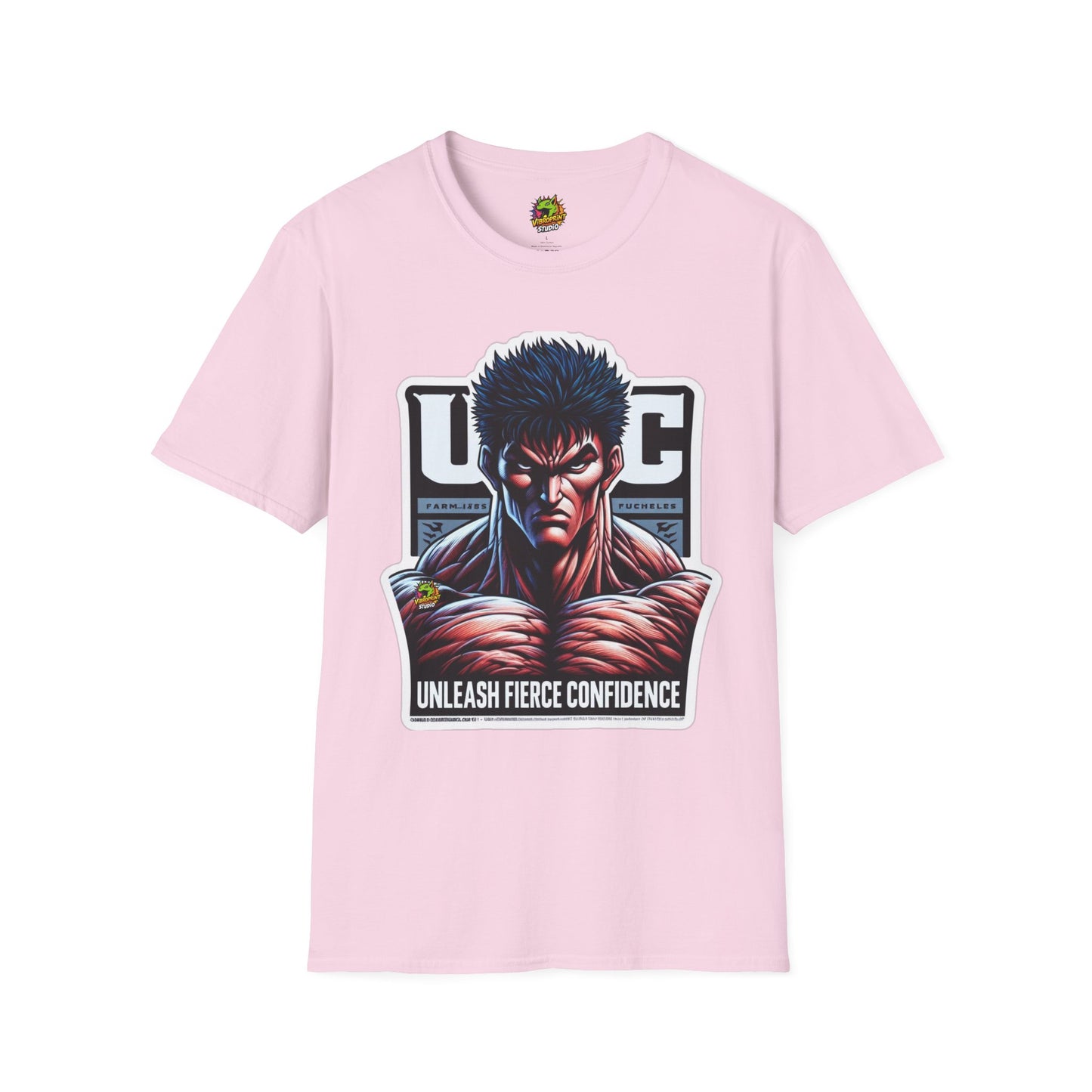 UFC - UFC T Shirt | Unleash Fierce Confidence | UFC Tee with Baki Anime Strength - custom-made. perfect gift idea. Order yours now and stand out with this exclusive piece!