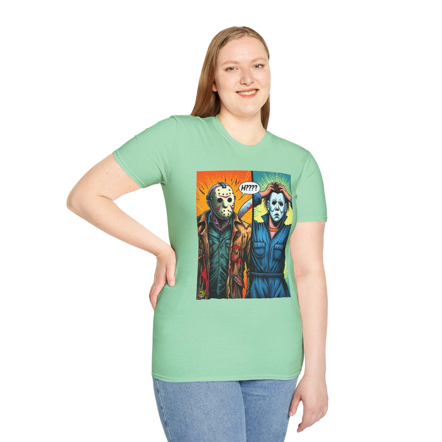 Jason Voorhees & Michael Myers Shirt | Funny Halloween Picnic Tee