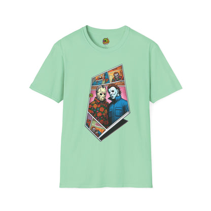 Michael - Michael Myers Vintage Shirt | Jason Voorhees & Michael Picnic Tee - premium material. limited stock. Order yours now and stand out with this exclusive piece!