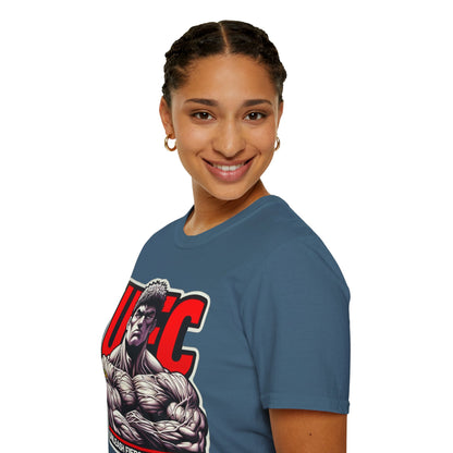 UFC T Shirt | Unleash Fierce Confidence | UFC Tee with Baki Anime Strength for Fitness Fans