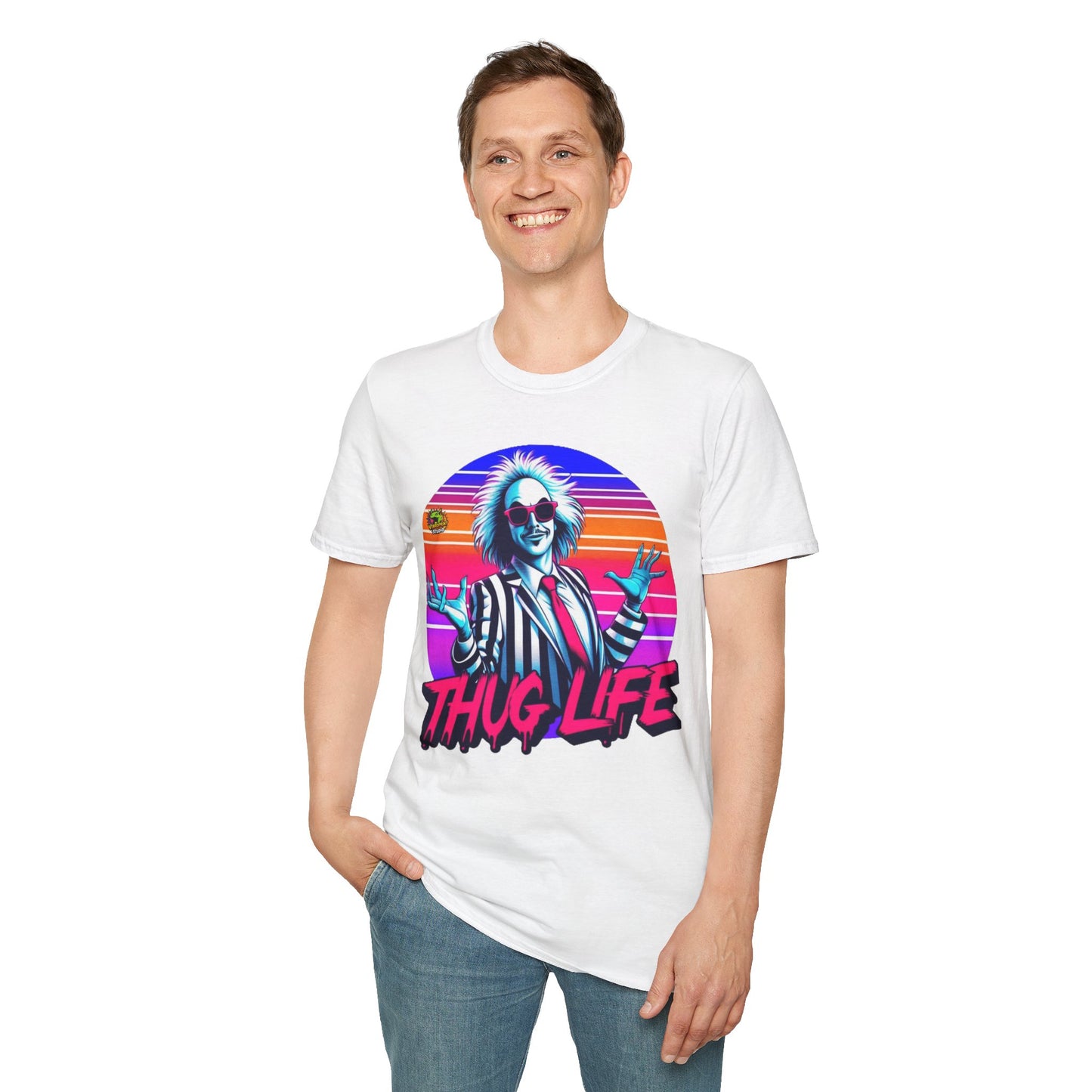 Thug - Beetlejuice Shirt | Thug Life Halloween Tee | Classic Beetlejuice Graphic Shirt - premium material. perfect gift idea. Order yours now and stand out with this exclusive piece!