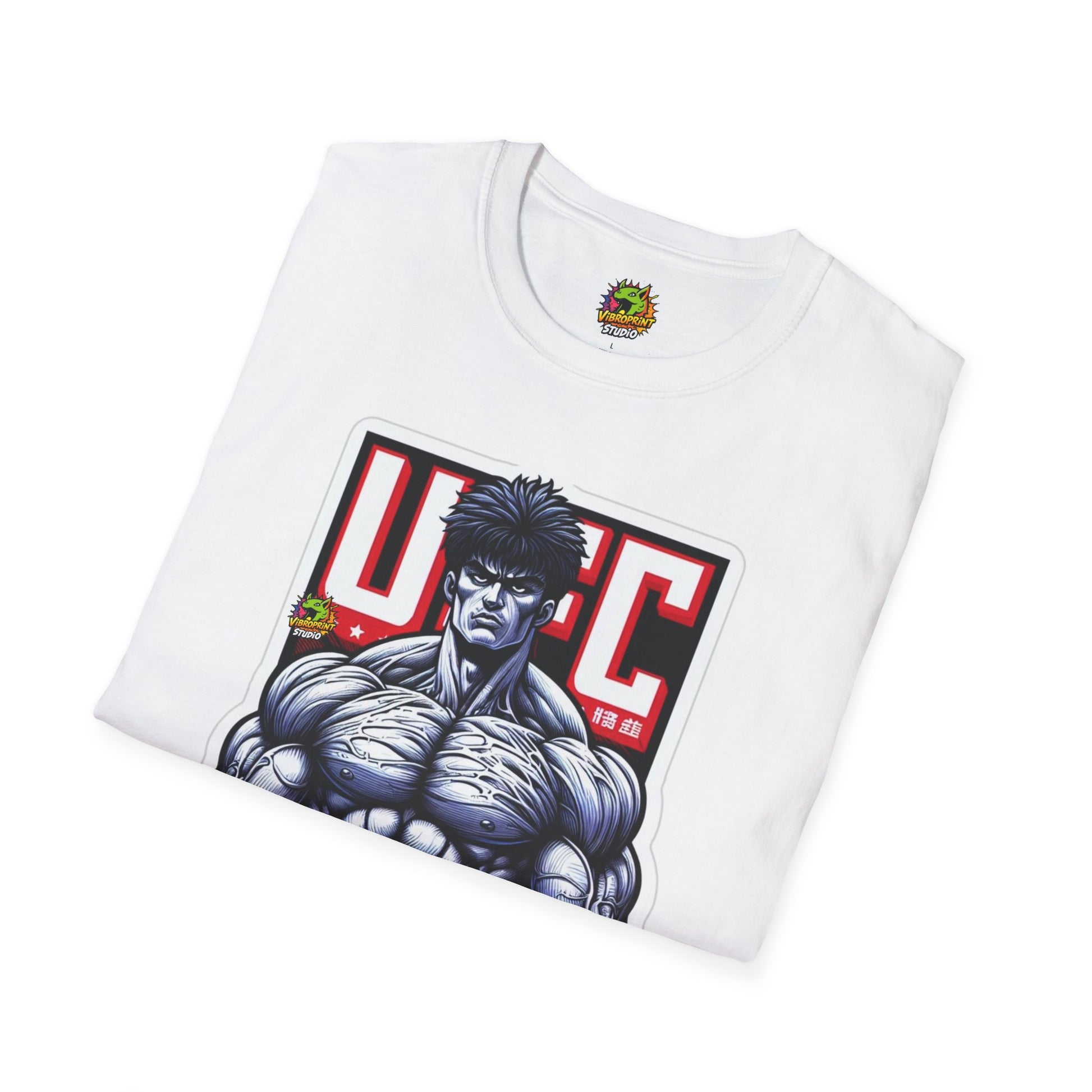 Tee - UFC T Shirt | Unleash Fierce Confidence | Motivational UFC Tee with Baki Anime Strength - custom-made. perfect gift idea. Order yours now and stand out with this exclusive piece!