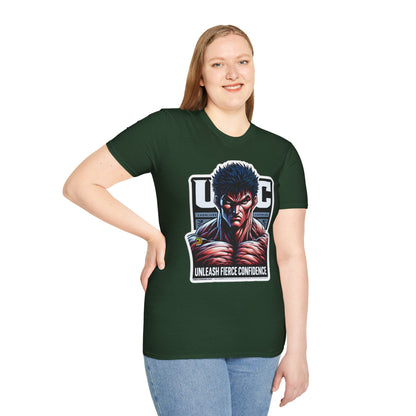 UFC T Shirt | Unleash Fierce Confidence | UFC Tee with Baki Anime Strength