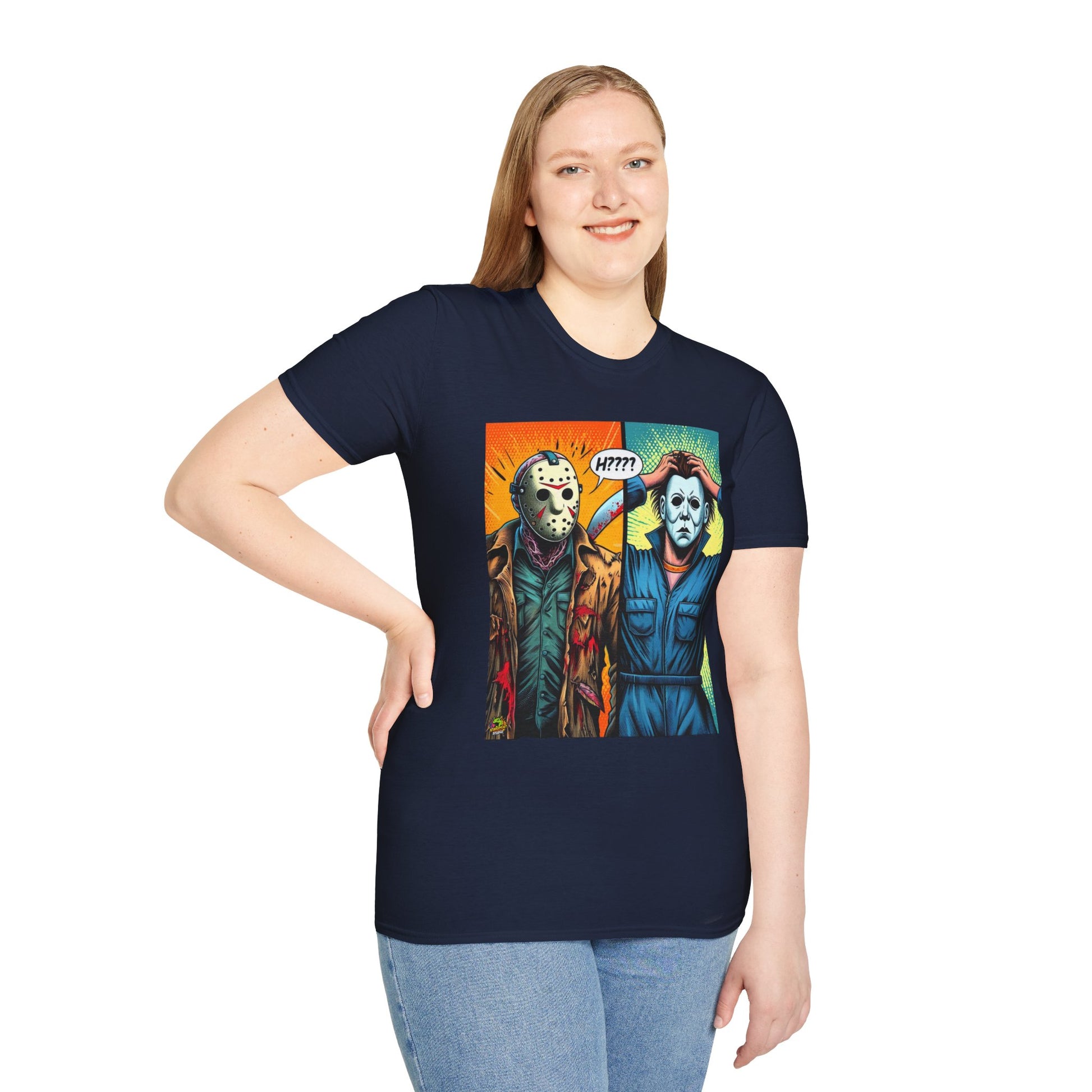 | - Jason Voorhees & Michael Myers Shirt | Funny Halloween Picnic Tee - custom-made. perfect gift idea. Order yours now and stand out with this exclusive piece!