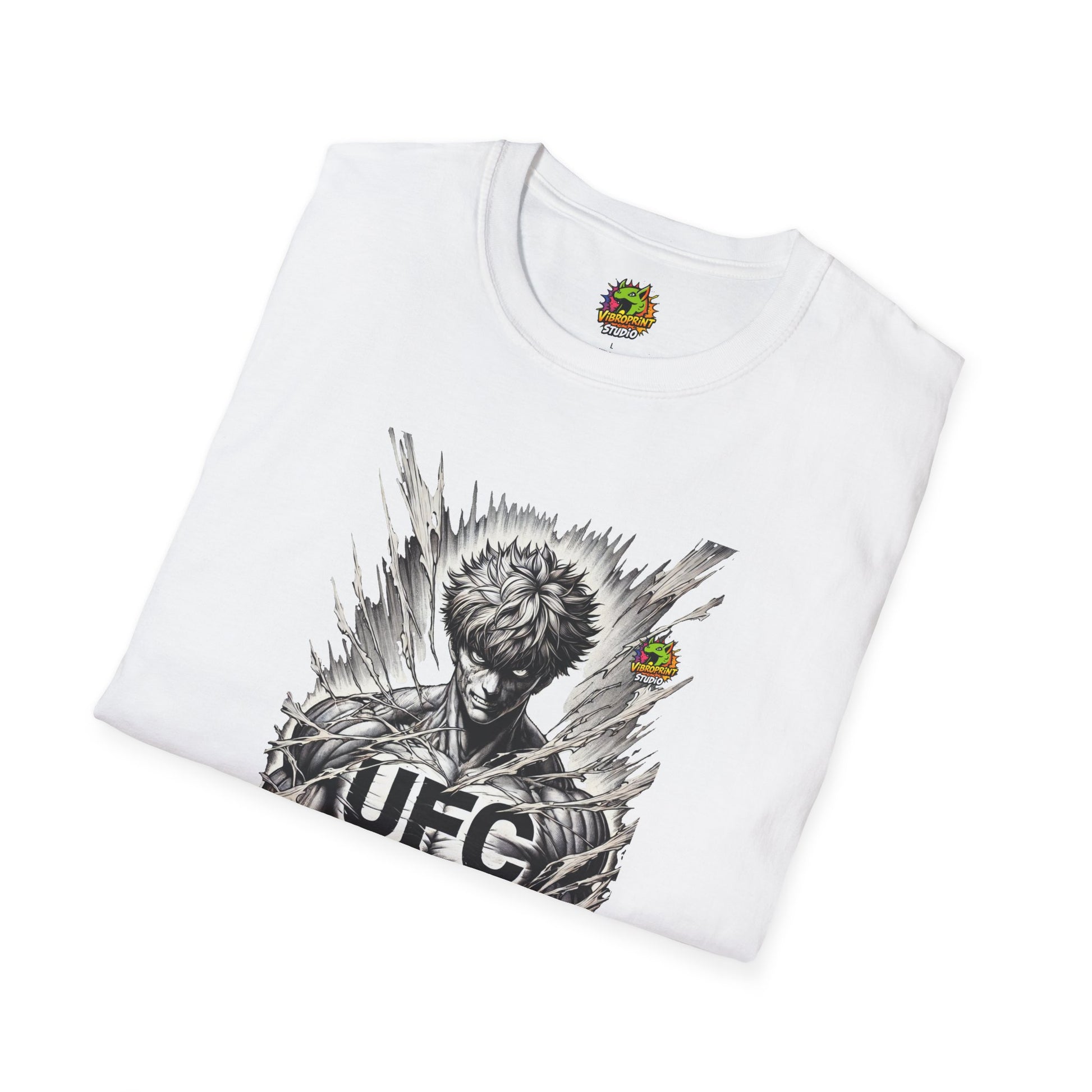 Fierce - UFC T Shirt | Unleash Fierce Confidence | UFC Tee with Baki Anime T Shirt Inspiration - custom-made. limited stock. Order yours now and stand out with this exclusive piece!