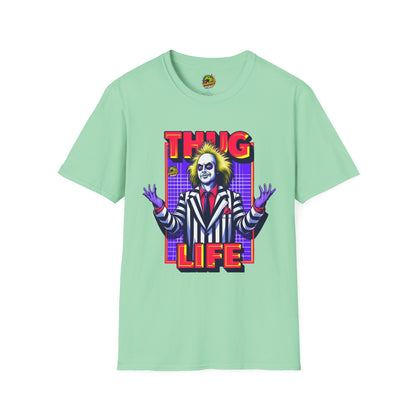 Thug - Beetlejuice Shirt | Halloween Thug Life Tee | Classic Beetlejuice Graphic T-Shirt - custom-made. perfect gift idea. Order yours now and stand out with this exclusive piece!