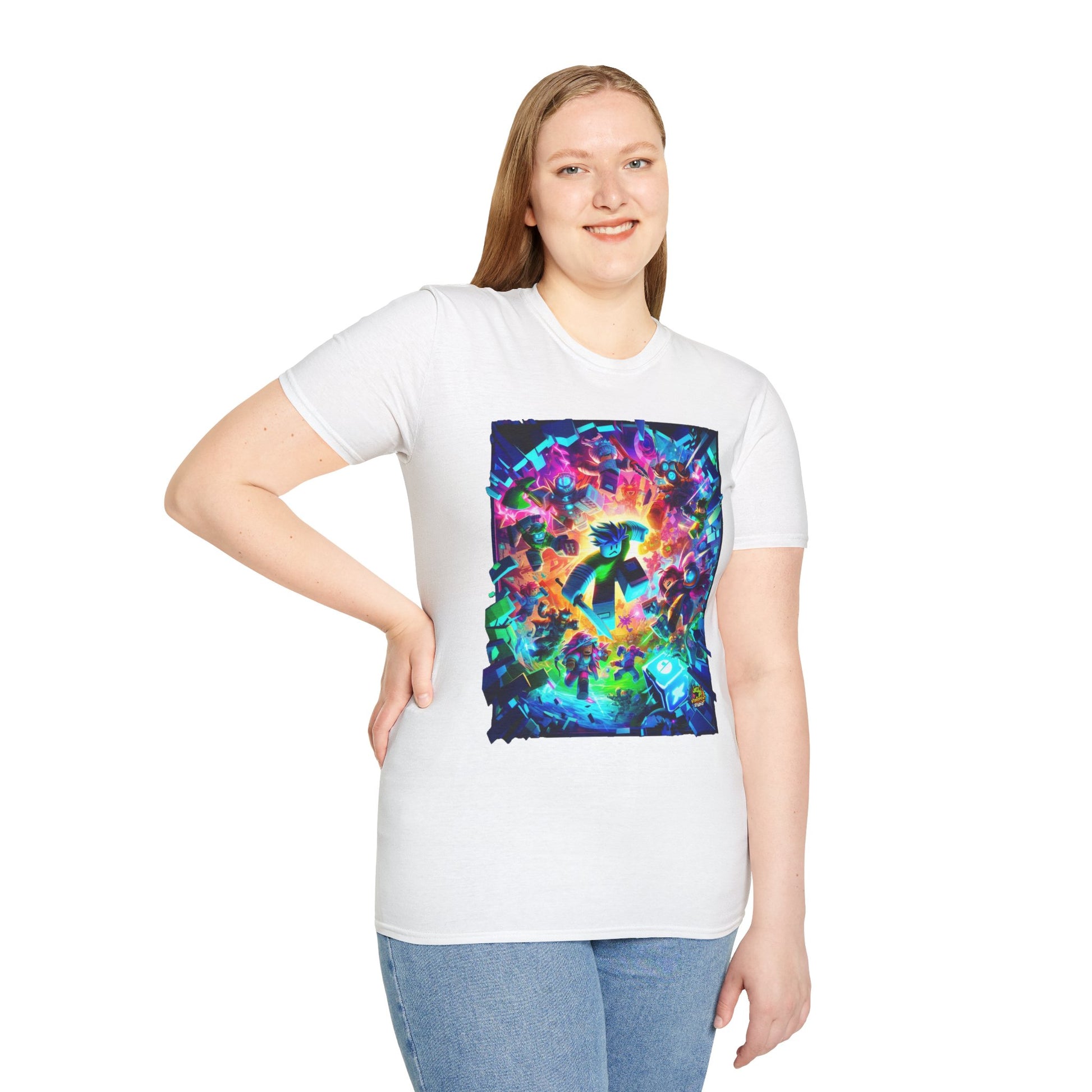 Shirt - Stylish Roblox Gamer Tee for Teens | Roblox Clothing for Kids | Roblox Graphic Shirt | Fun Roblox Birthday Gift - premium material. perfect gift idea. Order yours now and stand out with this exclusive piece!