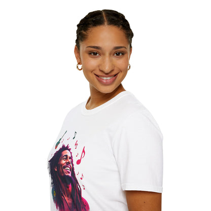 T-Shirt - Bob Marley T-Shirt - Vibrant Rasta Revolution - premium material. perfect gift idea. Order yours now and stand out with this exclusive piece!