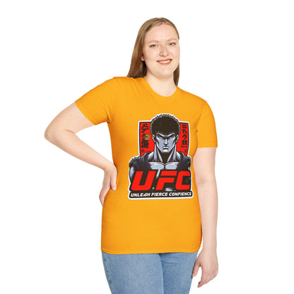 UFC T Shirt | Unleash Fierce Confidence | UFC Tee with Baki Anime Style