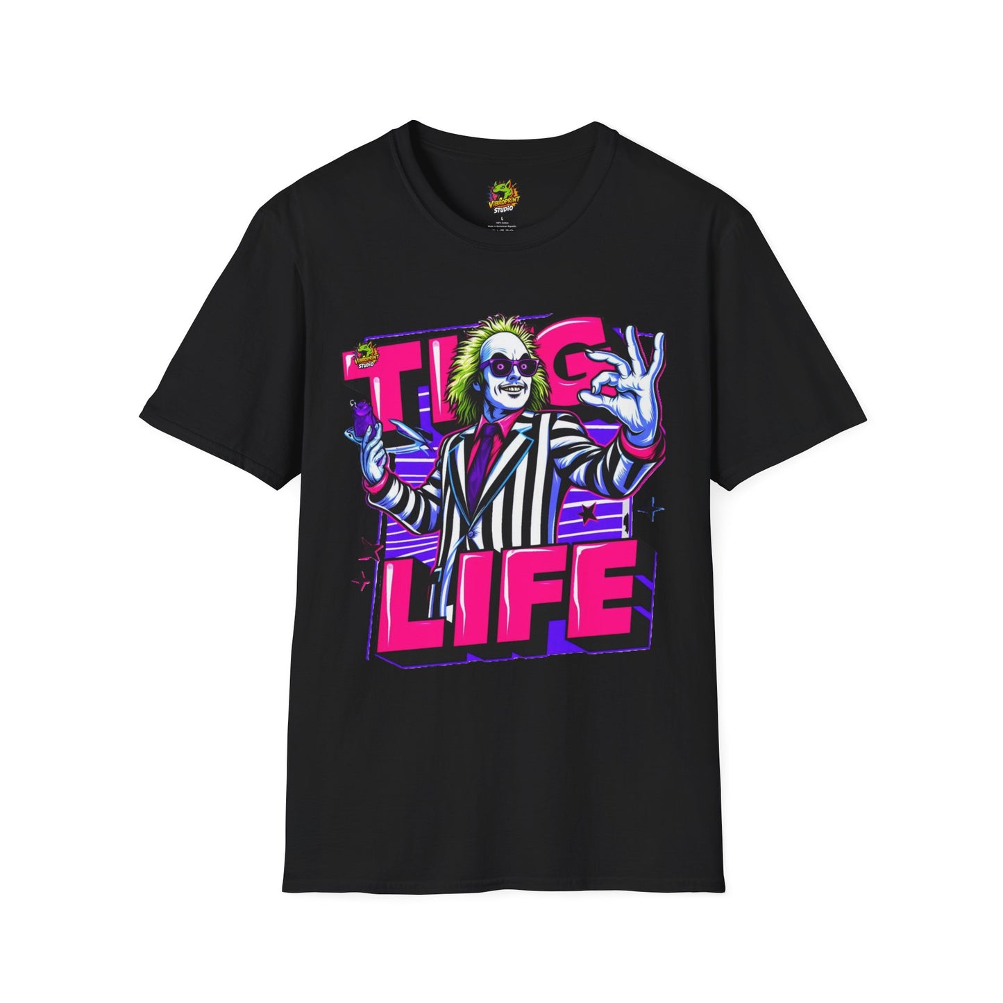 Beetlejuice Shirt | Thug Life Halloween Graphic Tee | Spooky Beetlejuice T-Shirt - High Quality Image