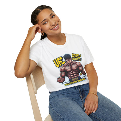 UFC T Shirt | Unleash Fierce Confidence | Motivational UFC Tee with Baki Anime Elements